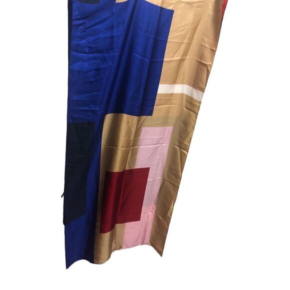 Lands’ End Women’s Pink and Blue Large Box Scarf / wrap cover up. - Picture 4 of 8